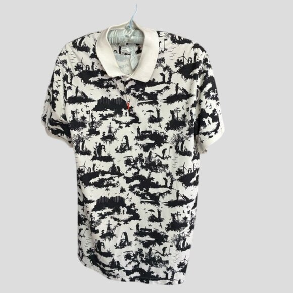 Nike Men's 2019 British Open Toile Print Golf Polo Shirt Dri-Fit Size Large - Picture 3 of 10